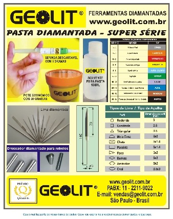 Pasta diamantada geolit